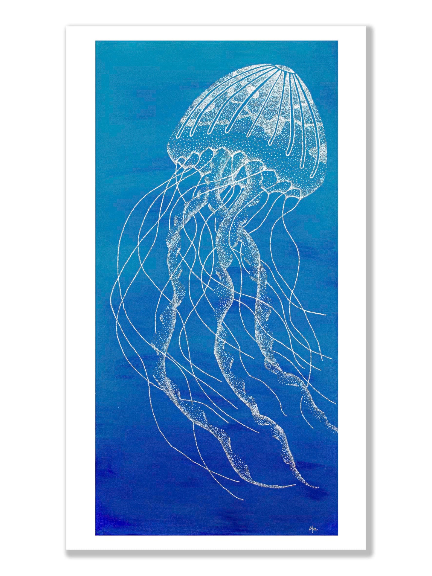 L'émergence du bleu - la méduse