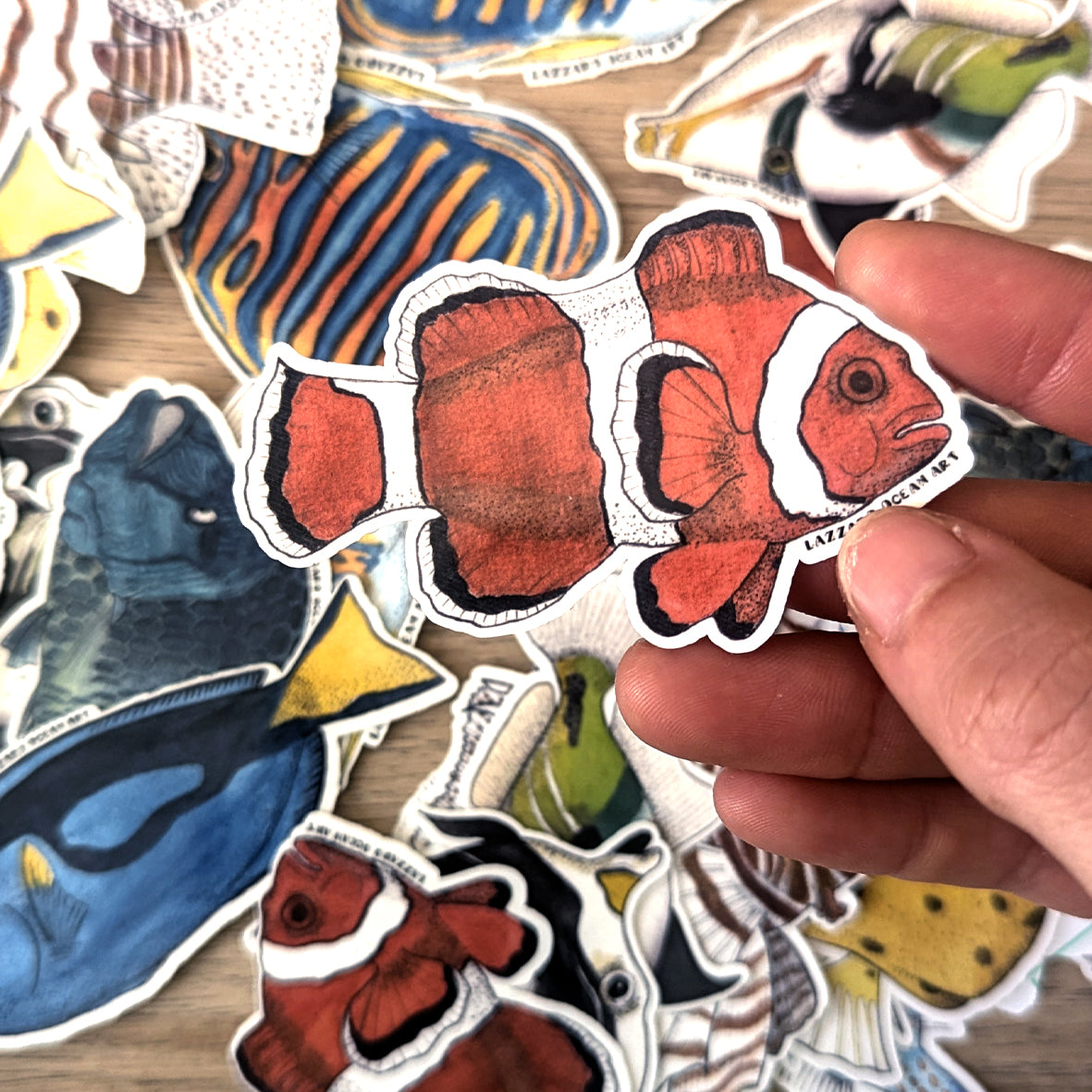 Stickers fond blanc - Fragments d'océan