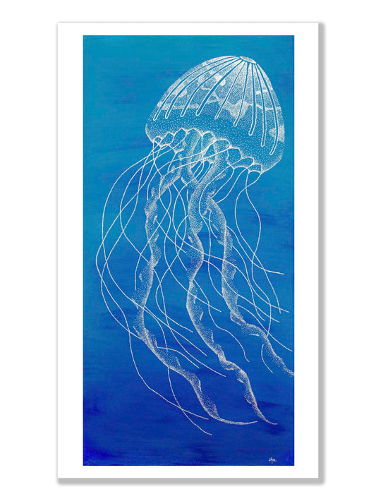 L'émergence du bleu - la méduse
